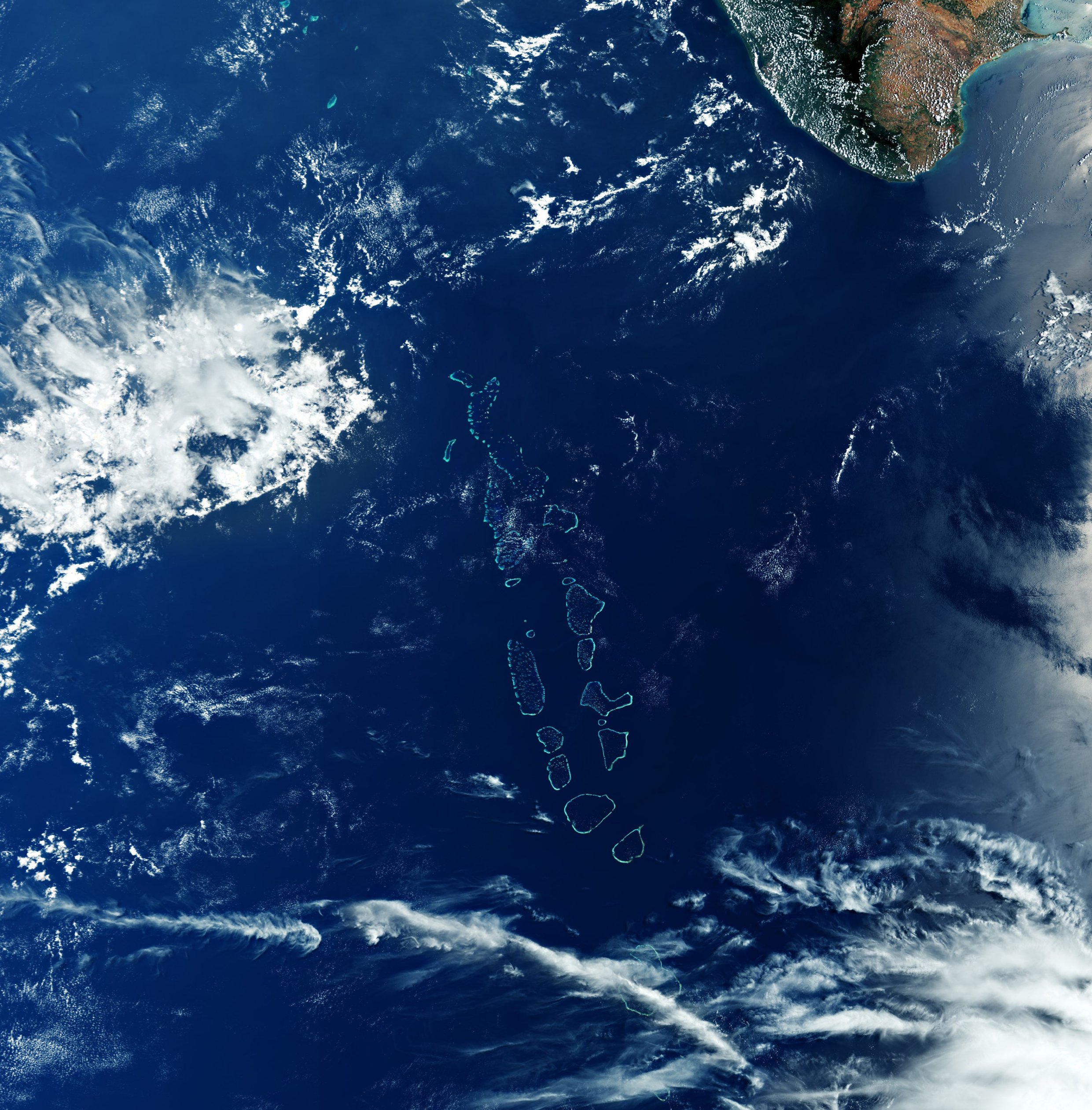 L'arcipelago della Repubblica delle  Maldive