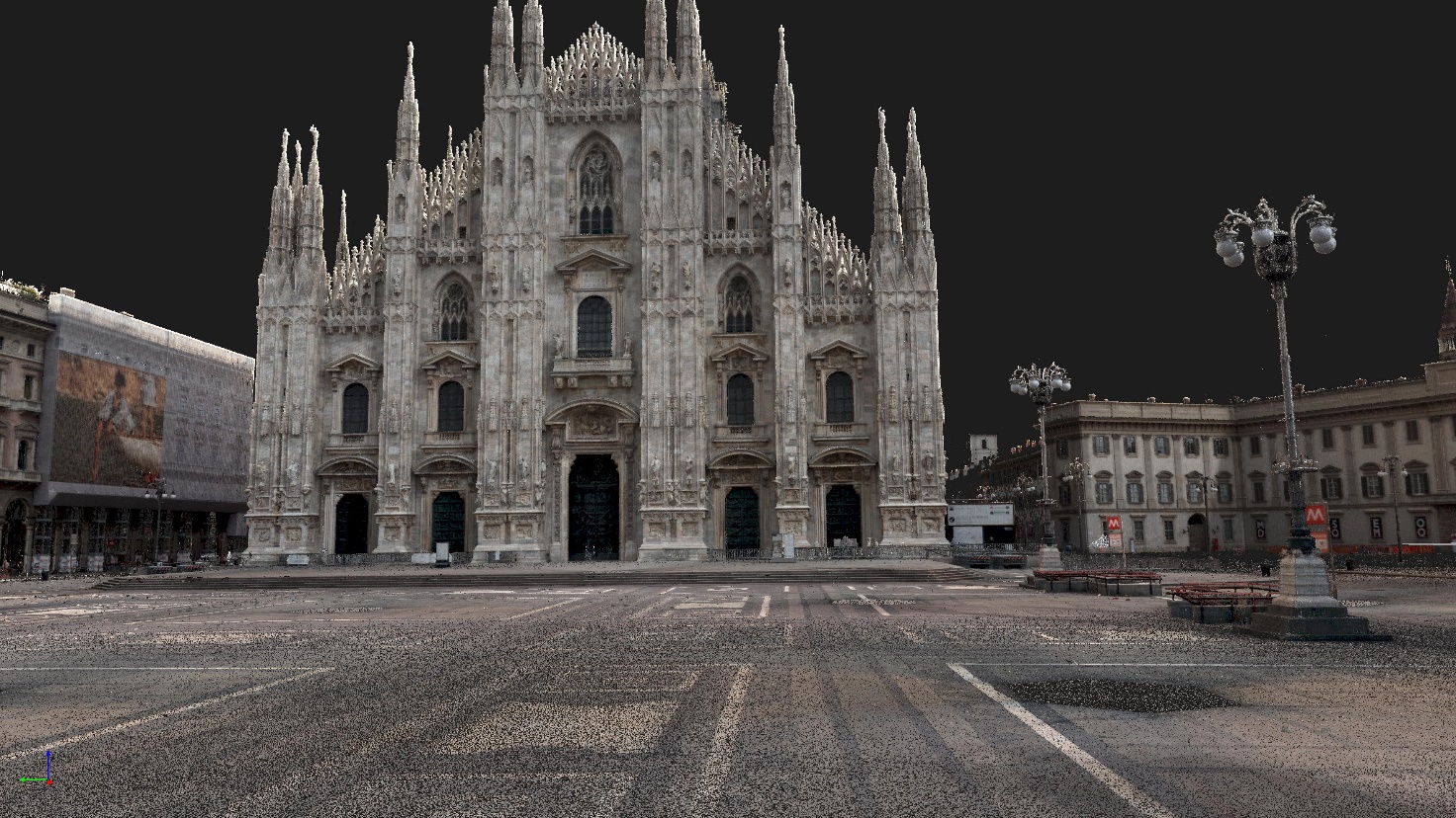 microgeo nuvola di punti duomo di Milano